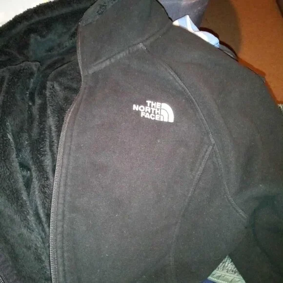 the north face jacket/coat lined Large black - Picture 3 of 3